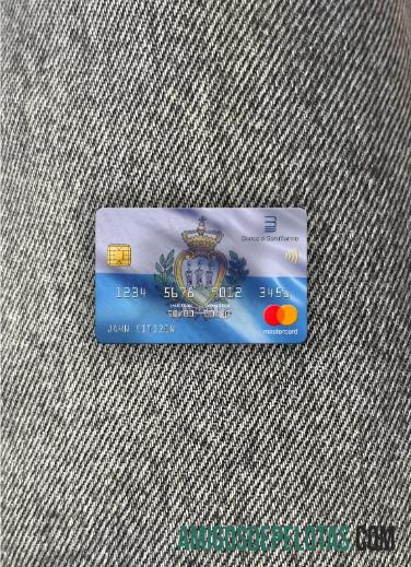 San Marino Banca Di San Marino Bank Mastercard Photolook Frente amostra